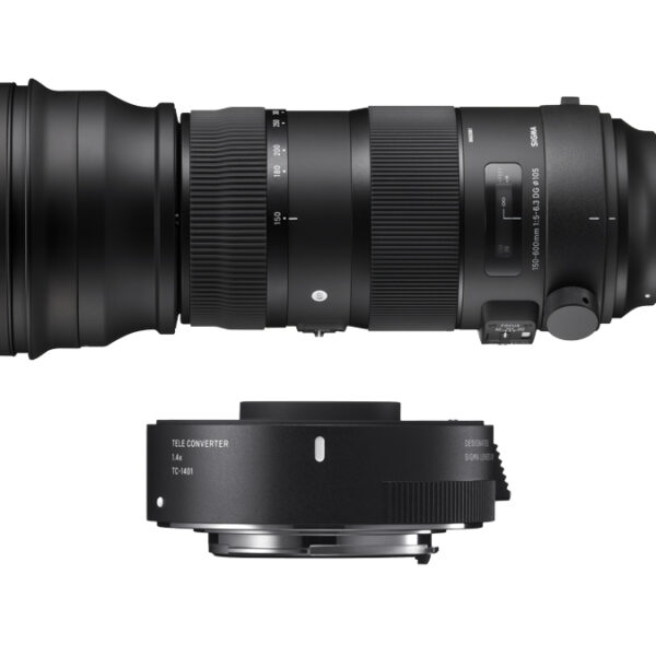 SIGMA 150-600mm F/5-6.3 DG OS HSM Sports F/Nikon + Tele Converter TC-1401 (879) F/SA
