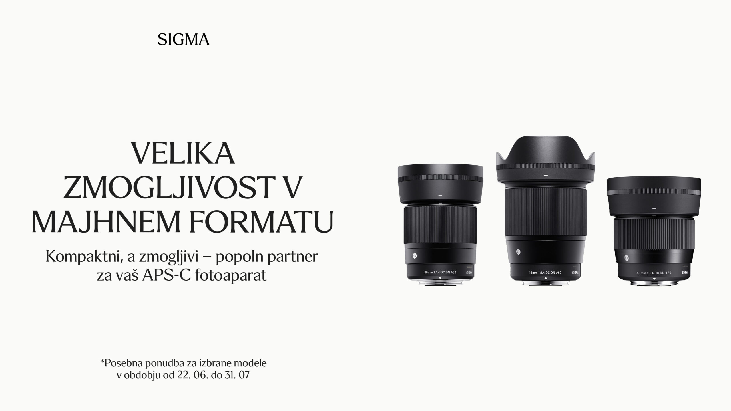 Velika zmogljivost v majhnem formatu - sigma,objektivi,slovenija
